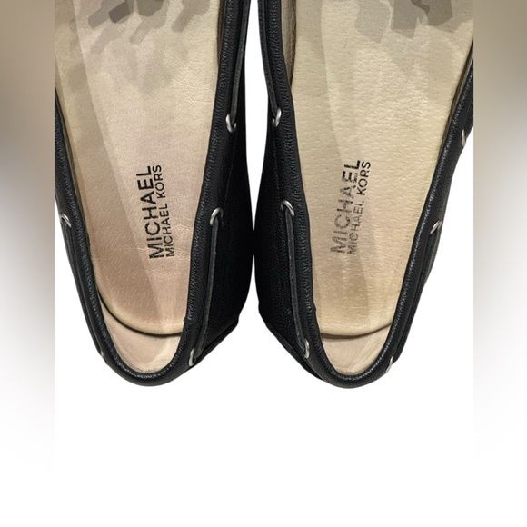 Women’s Michael Kors Sutton Black Leather Slip- On Tassel Loafers: 7.5 - Picture 8 of 10